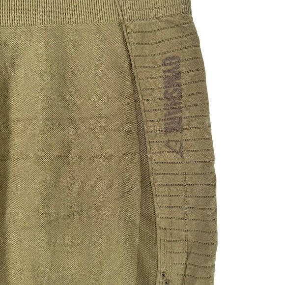 Gymshark Leggings Energy Seamless Army Green Active Wear Size M Cut Outs Hi Rise - Picture 3 of 9